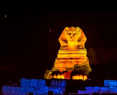 Sound and Light show in pyramids